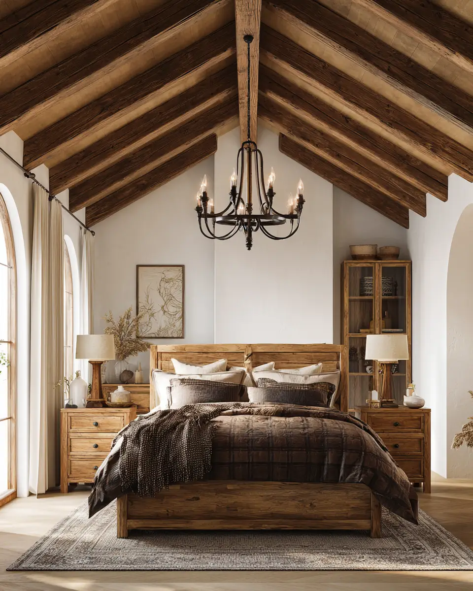 Natural Wood Classic Bedroom Decor Ideas