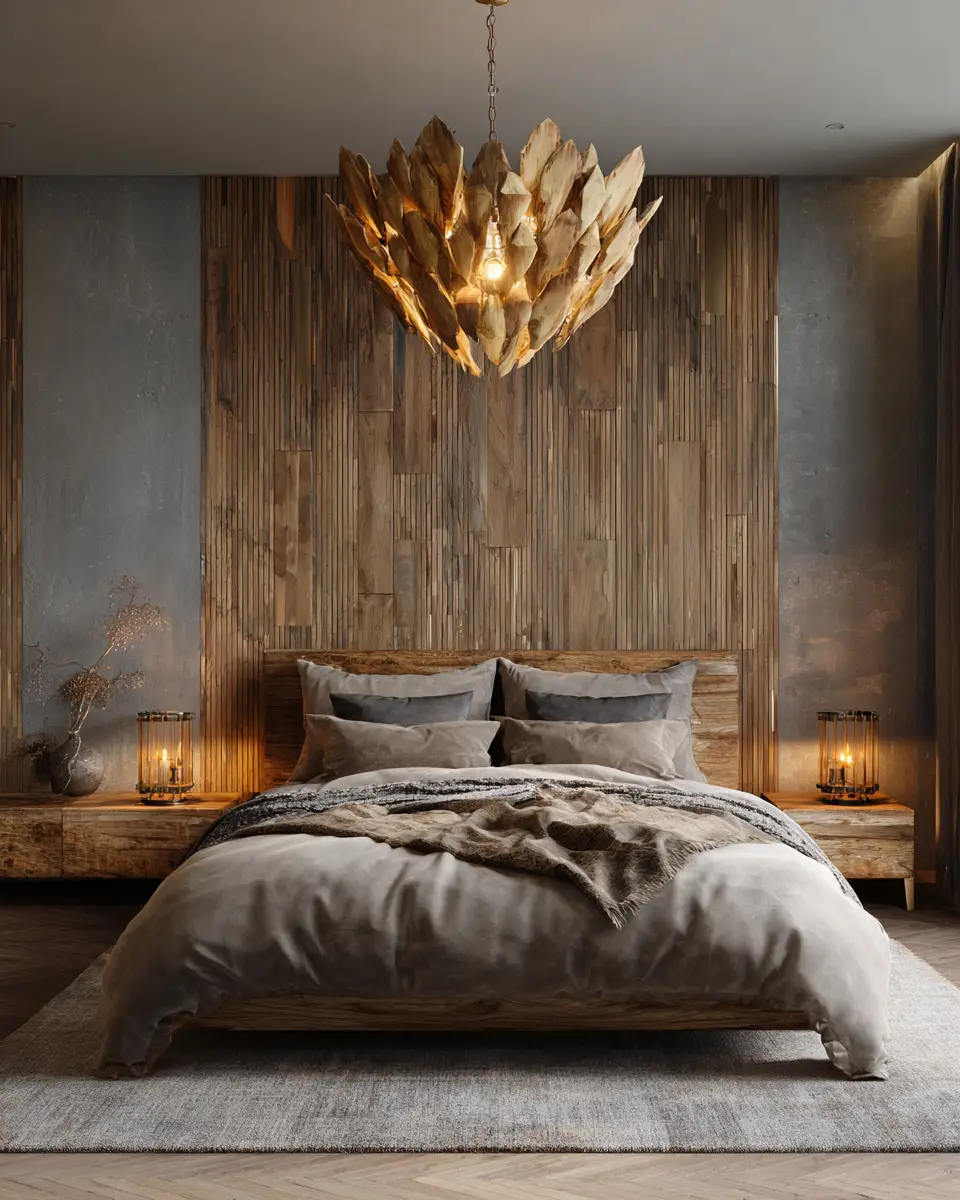 Natural Wood Classic Bedroom Decor Ideas