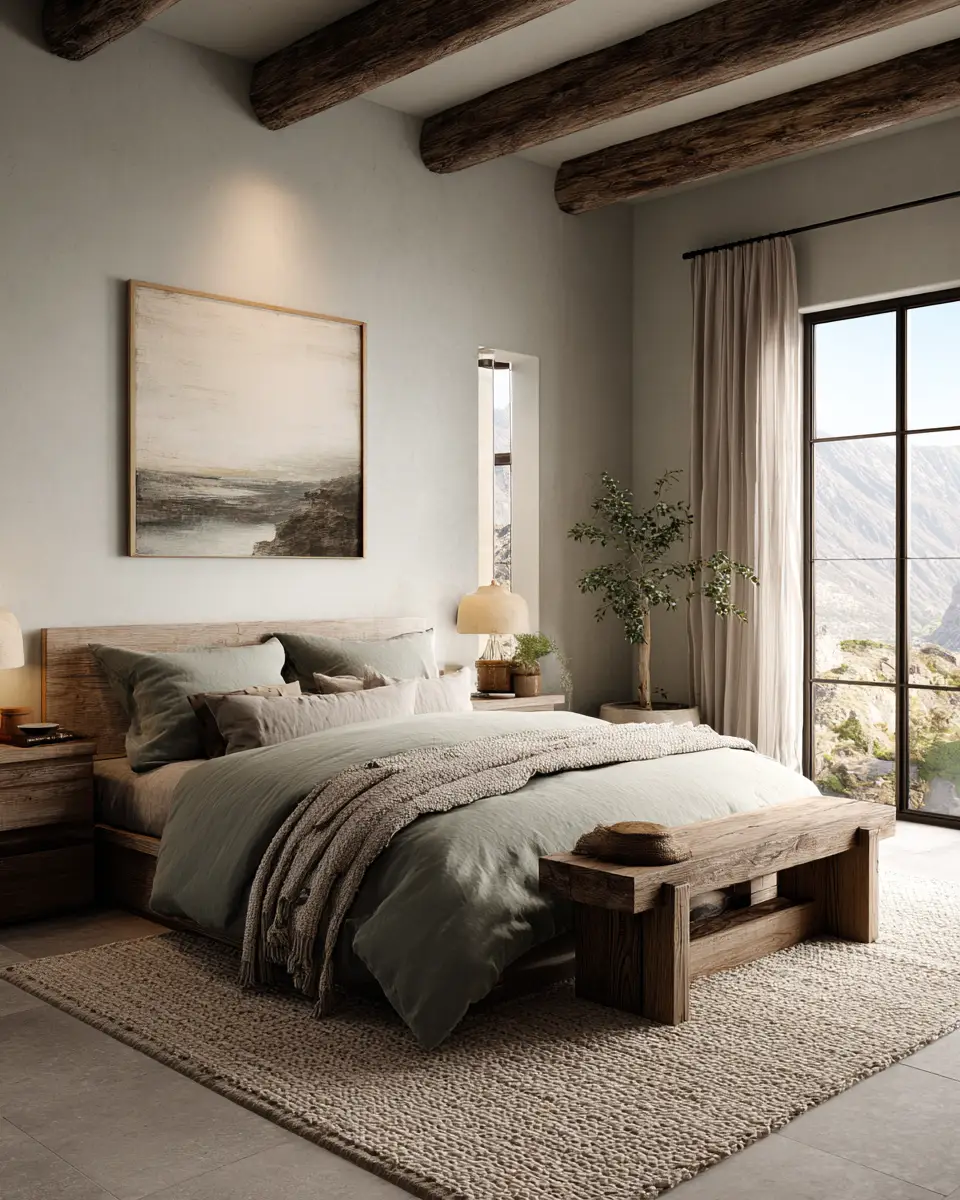 Natural Wood Classic Bedroom Decor Ideas