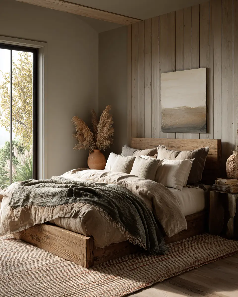 Natural Wood Classic Bedroom Decor Ideas