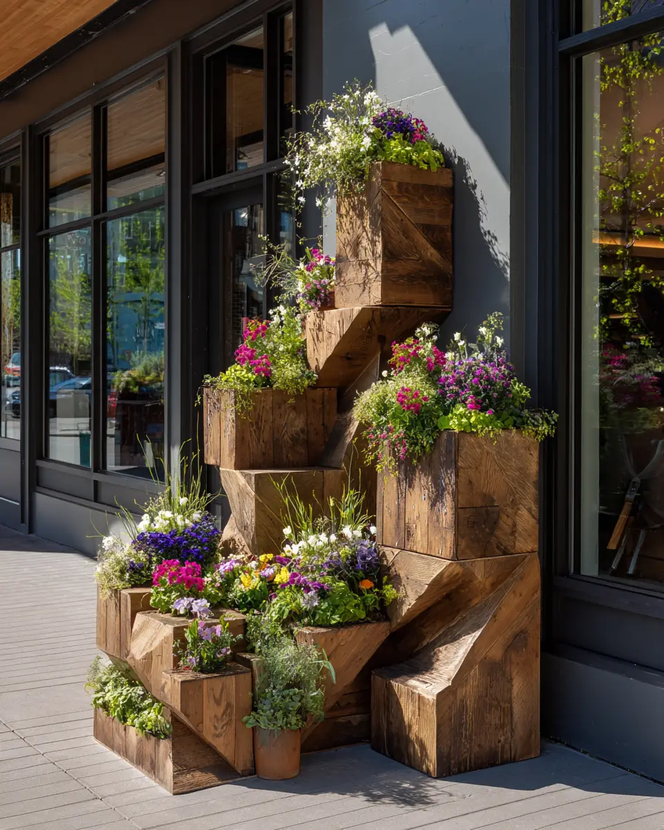 Natural Wood Classic Porch Decor Ideas