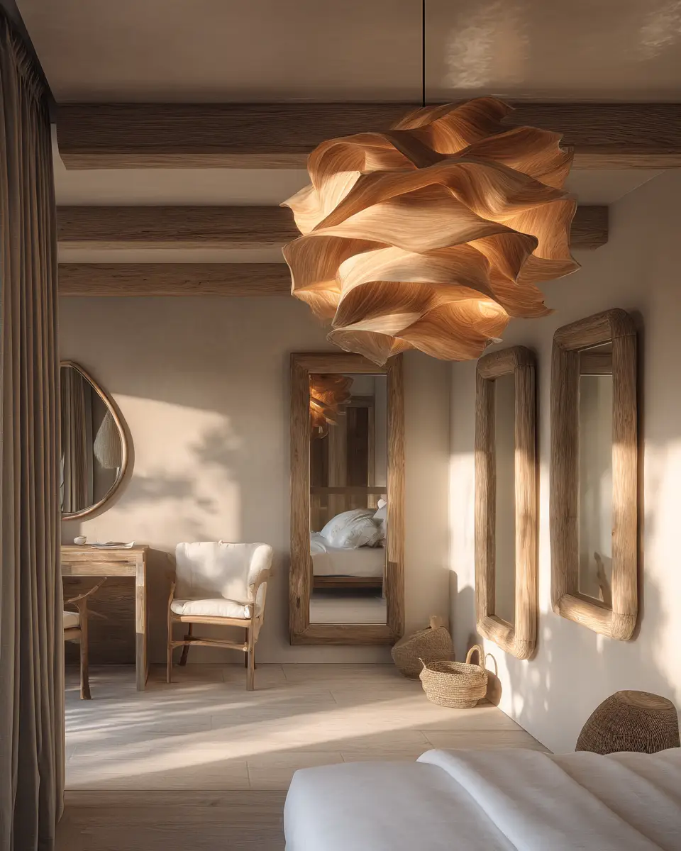 Natural Wood Coastal Bedroom Decor Ideas