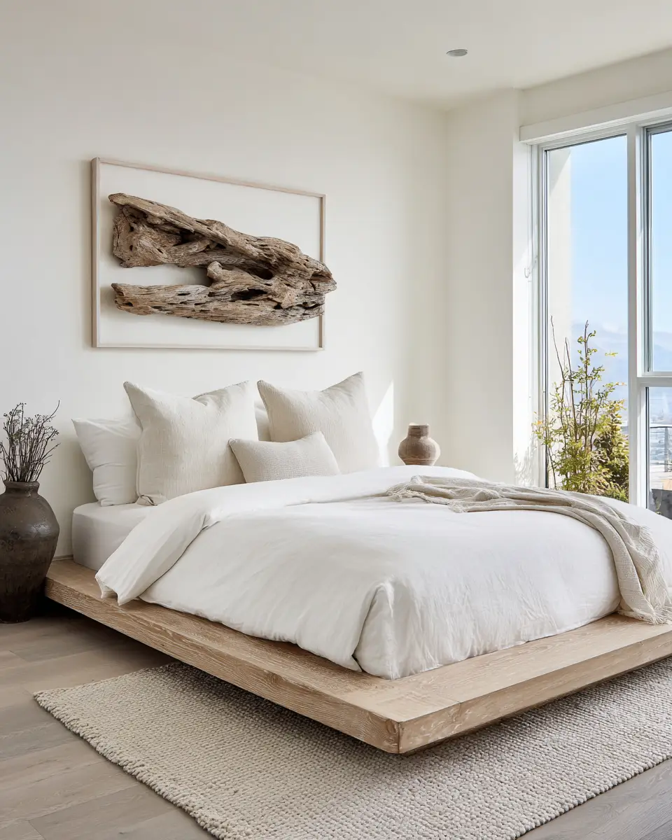 Natural Wood Coastal Bedroom Decor Ideas