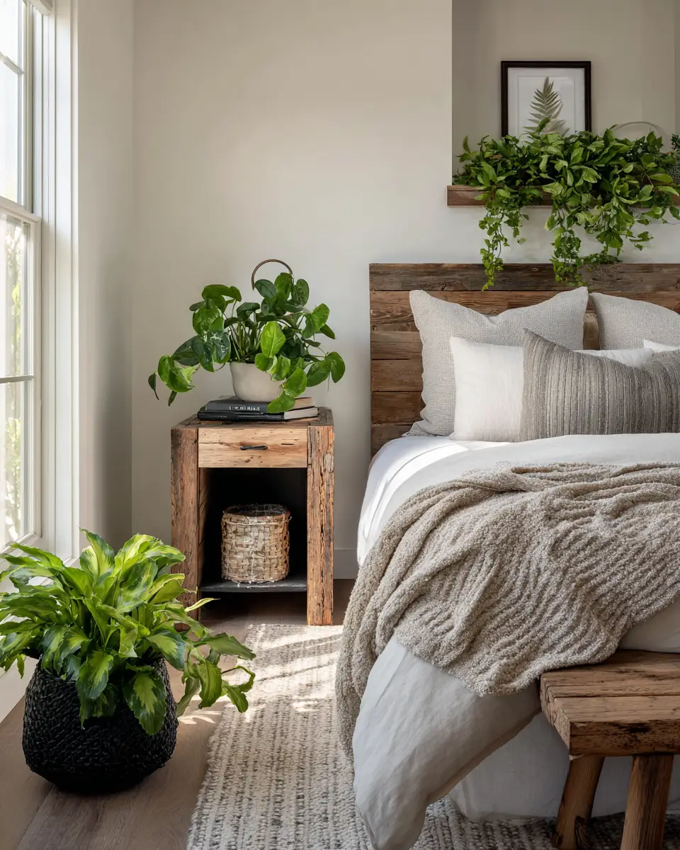 Natural Wood Coastal Bedroom Decor Ideas