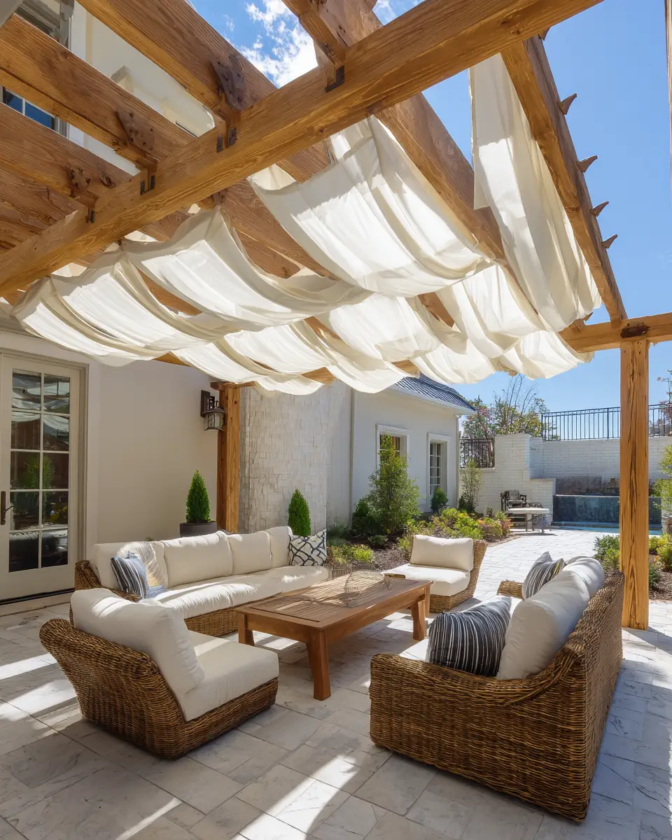 Natural Wood Contemporary Patio Decor Ideas