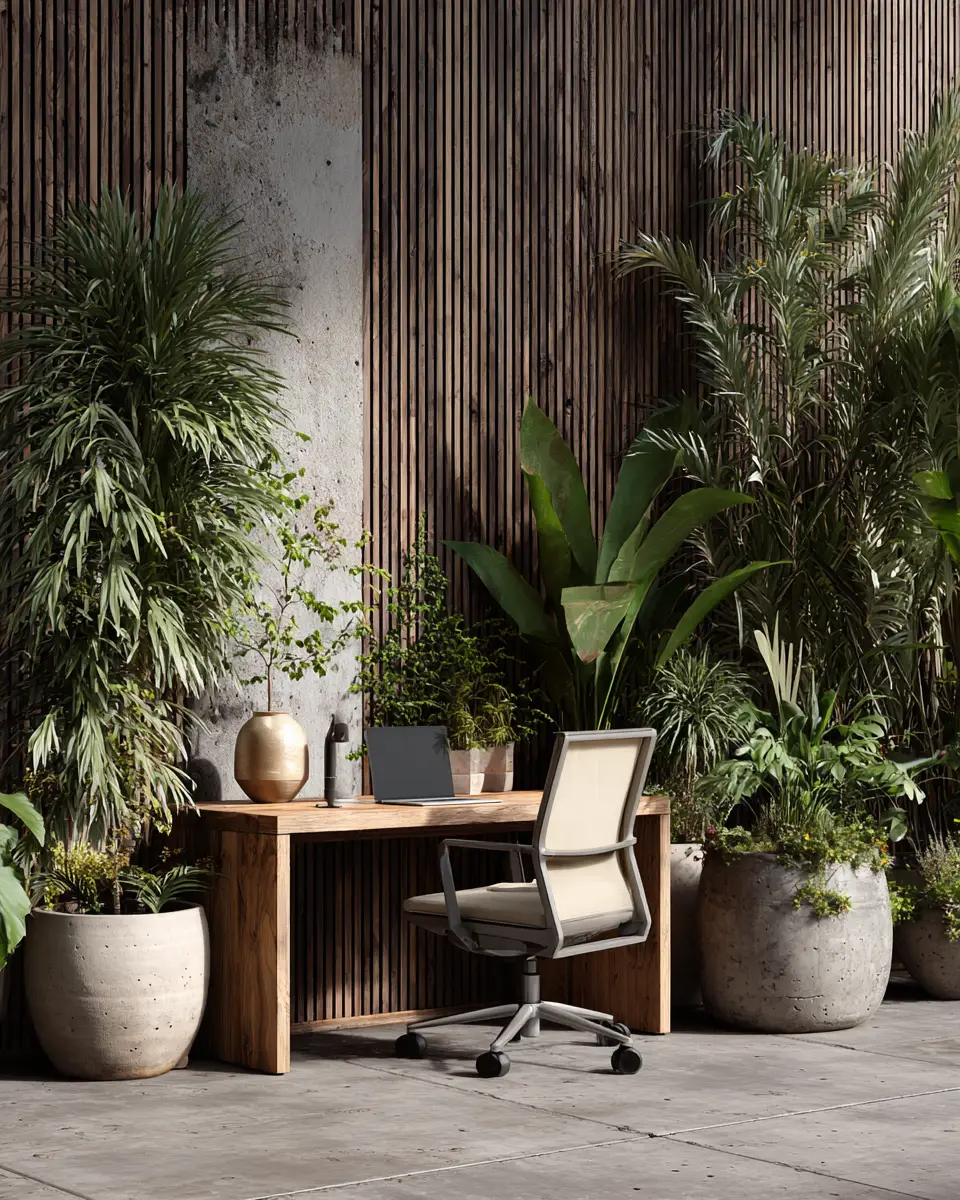 Natural Wood Contemporary Patio Decor Ideas