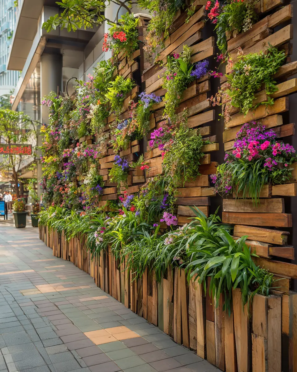 Natural Wood Contemporary Patio Decor Ideas