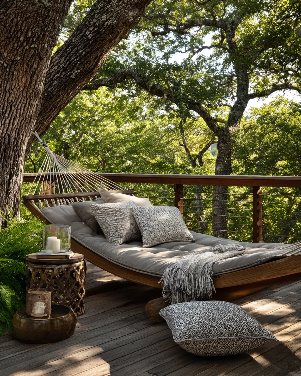 Natural Wood Contemporary Patio Decor Ideas