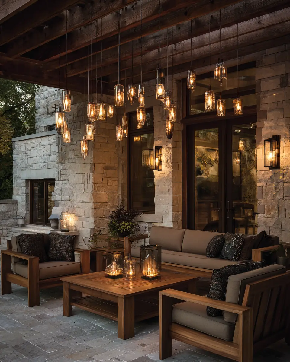 Natural Wood Contemporary Patio Decor Ideas