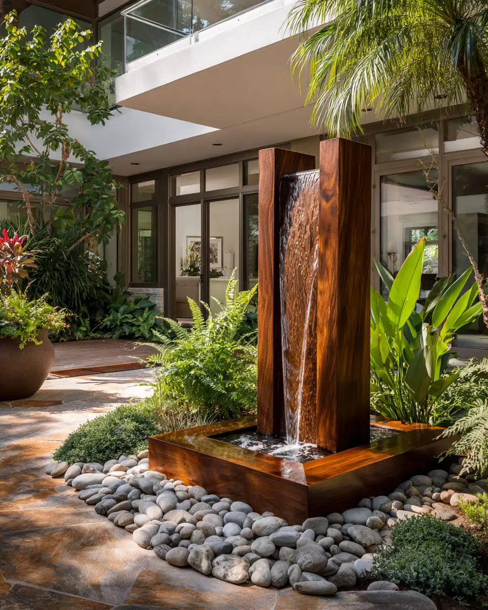 Natural Wood Contemporary Patio Decor Ideas