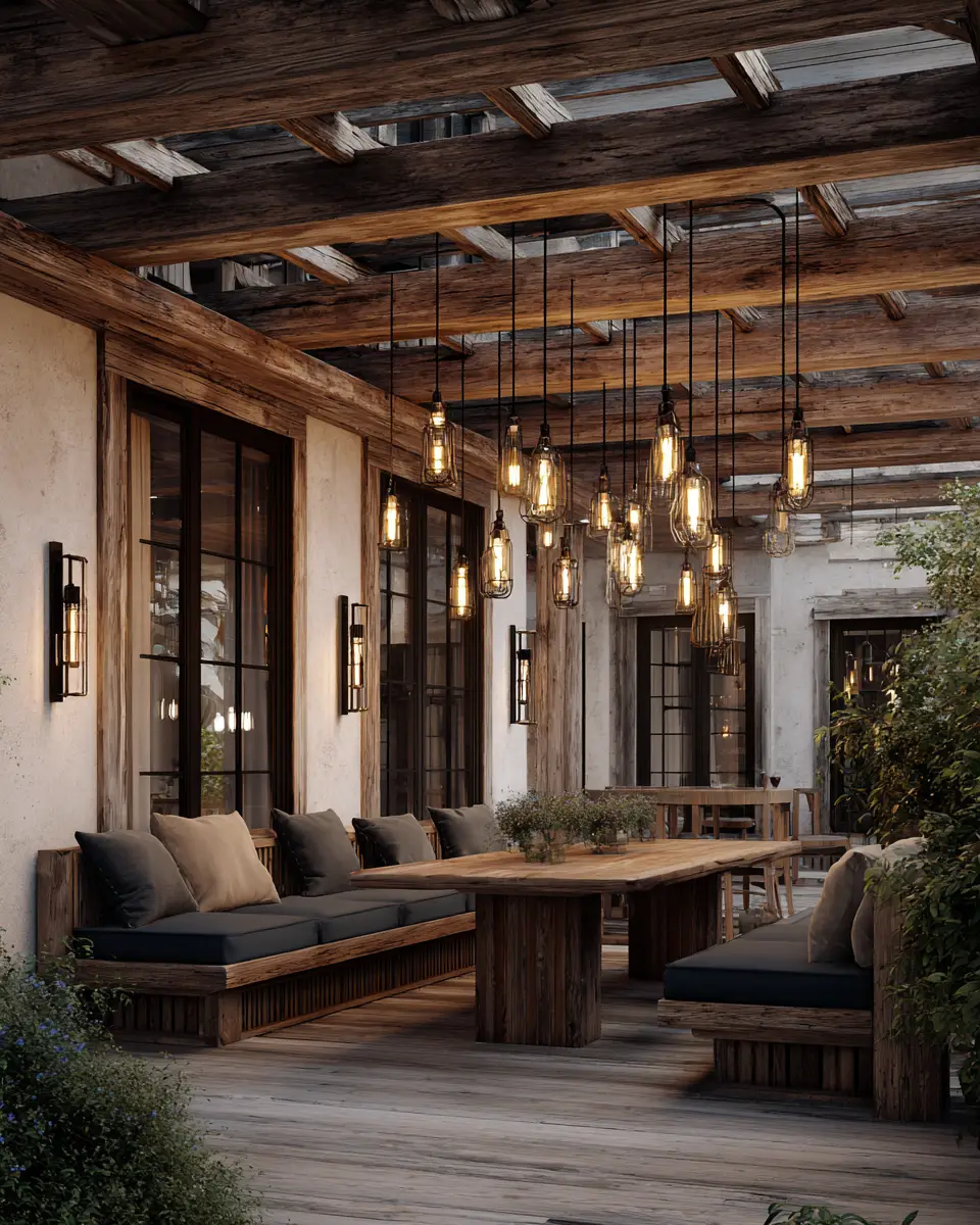 Natural Wood Contemporary Patio Decor Ideas