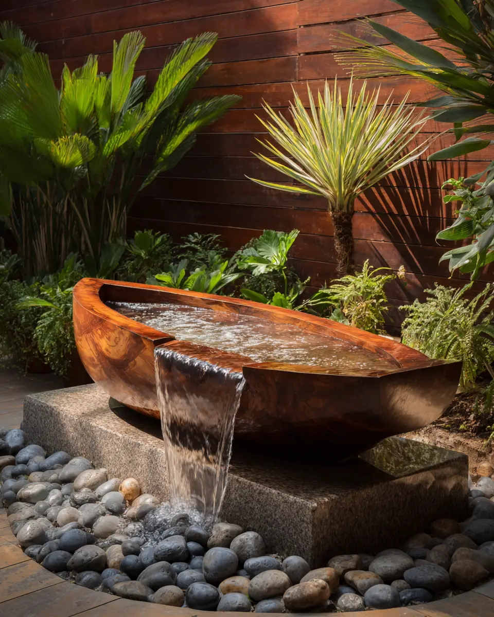 Natural Wood Contemporary Patio Decor Ideas