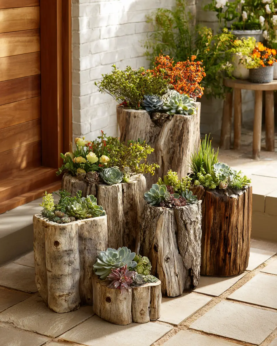 Natural Wood Contemporary Patio Decor Ideas
