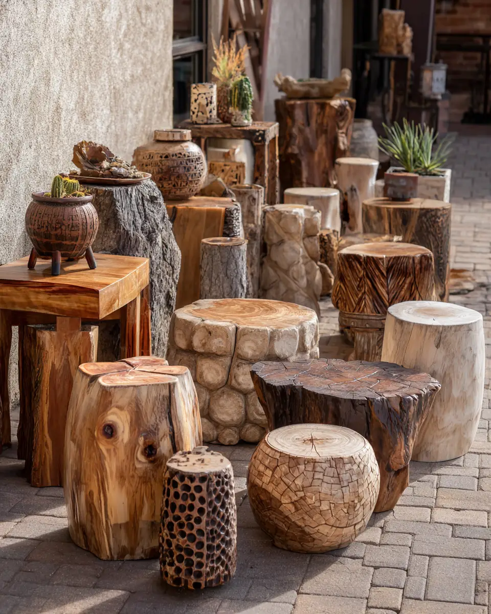 Natural Wood Eclectic Patio Decor Ideas