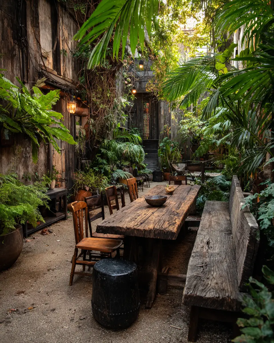 Natural Wood Eclectic Patio Decor Ideas