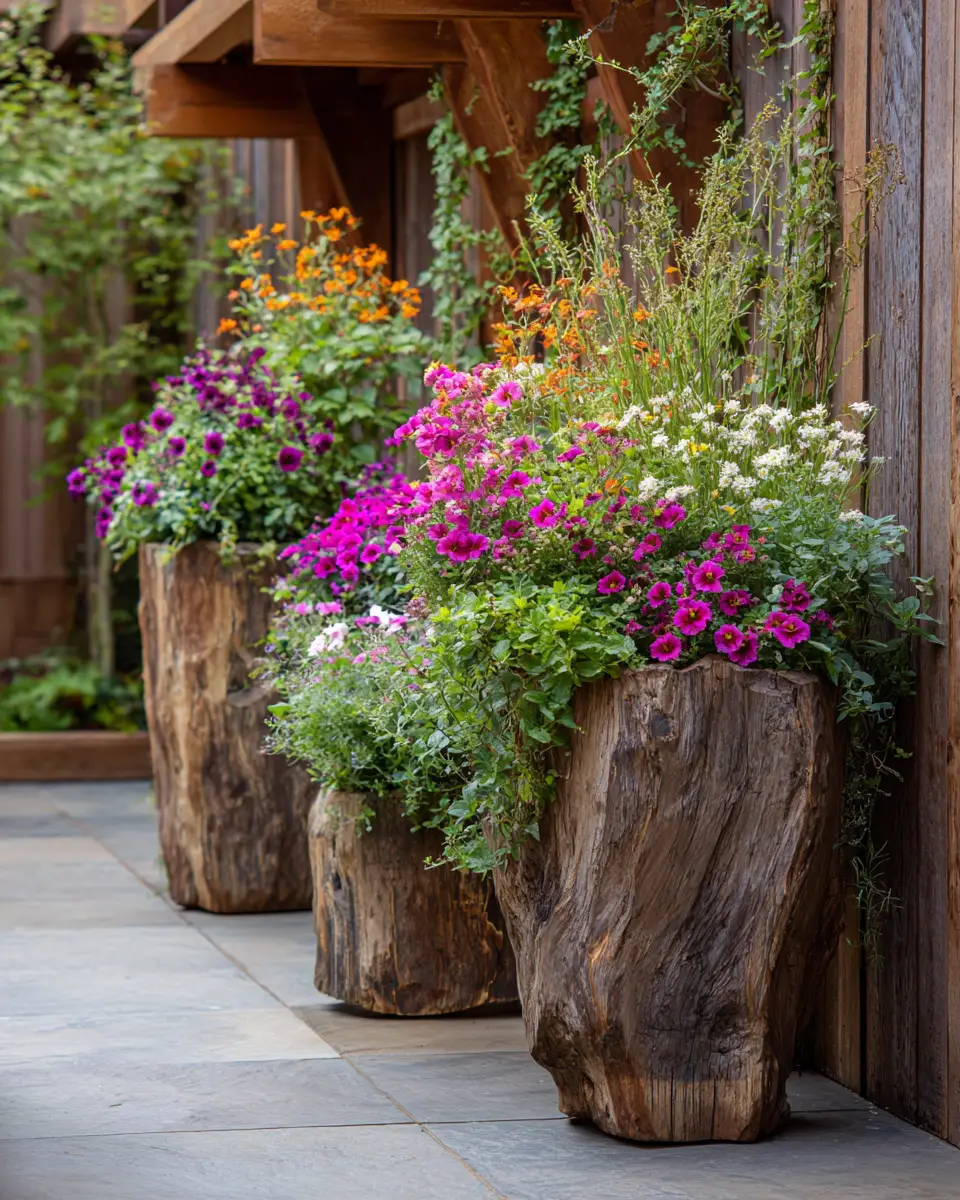 Natural Wood Eclectic Patio Decor Ideas
