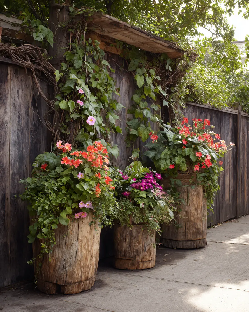 Natural Wood Eclectic Patio Decor Ideas