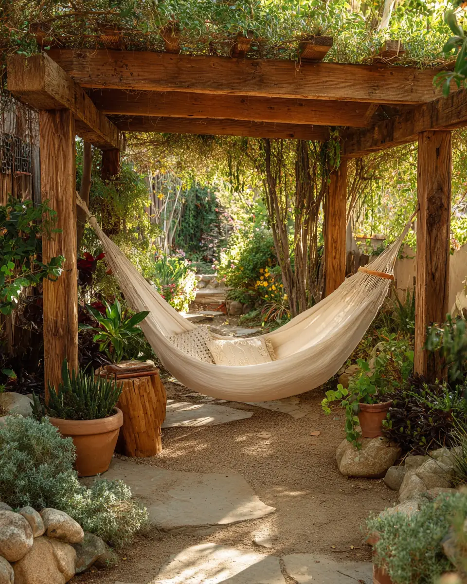 Natural Wood Eclectic Patio Decor Ideas