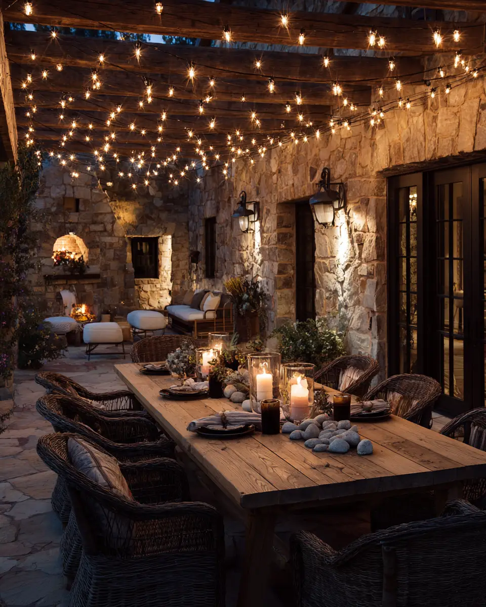 Natural Wood Eclectic Patio Decor Ideas