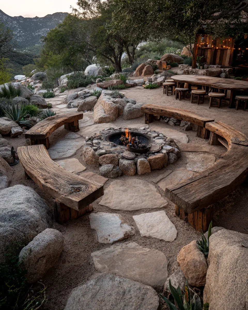 Natural Wood Eclectic Patio Decor Ideas