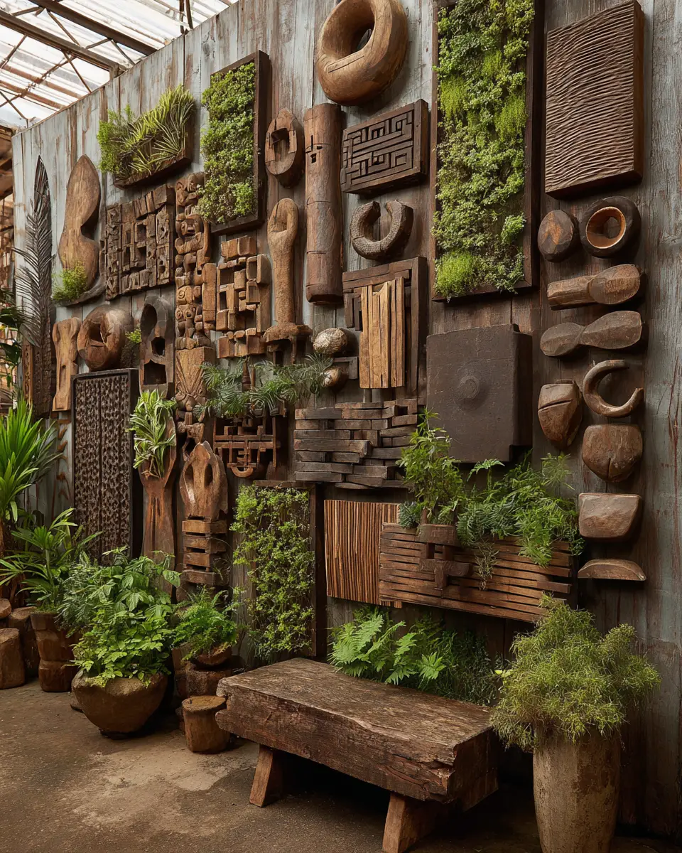 Natural Wood Eclectic Patio Decor Ideas