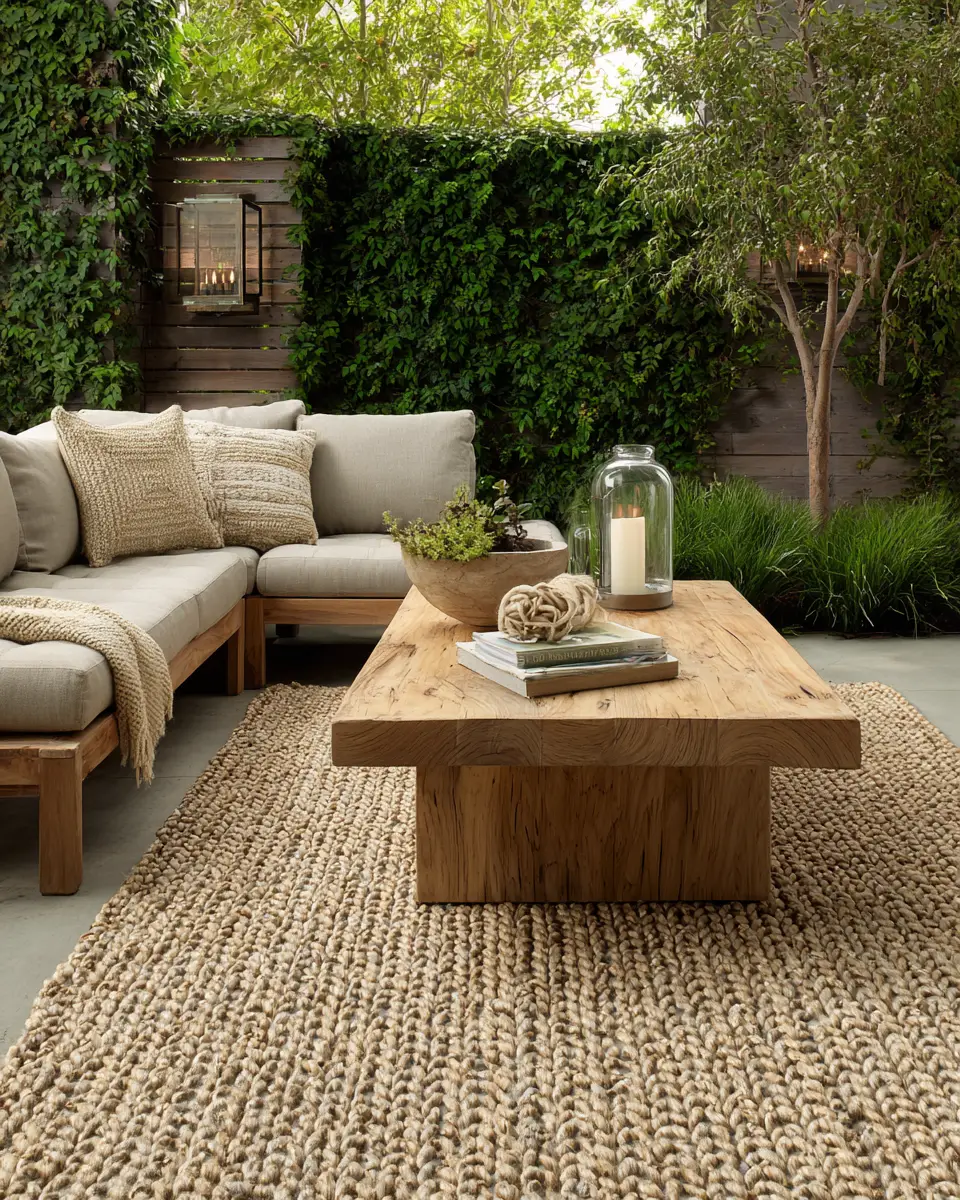 Natural Wood Eclectic Patio Decor Ideas
