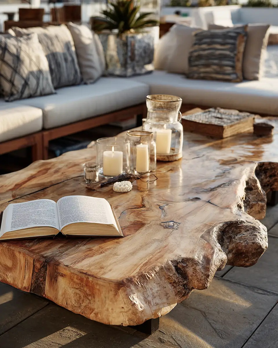 Natural Wood Eclectic Patio Decor Ideas