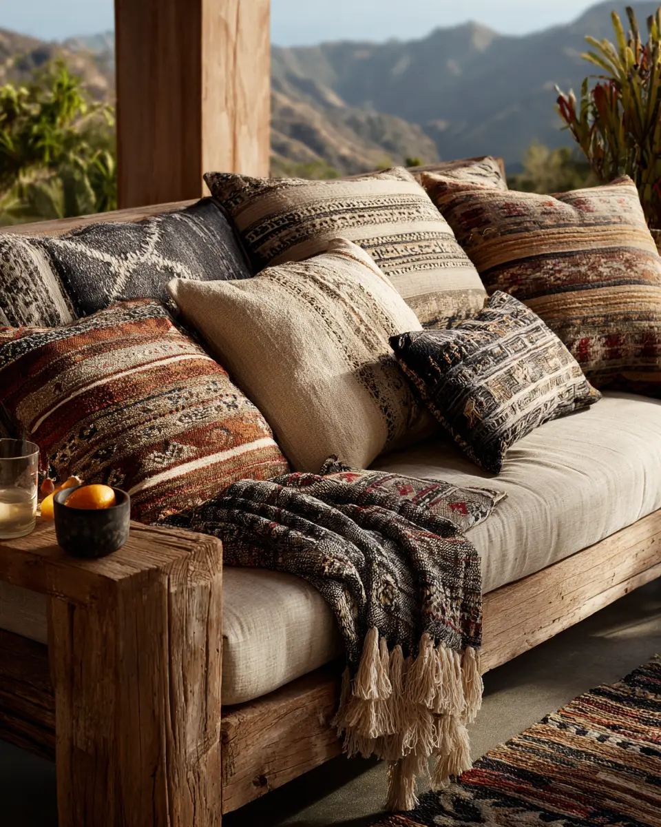 Natural Wood Eclectic Patio Decor Ideas