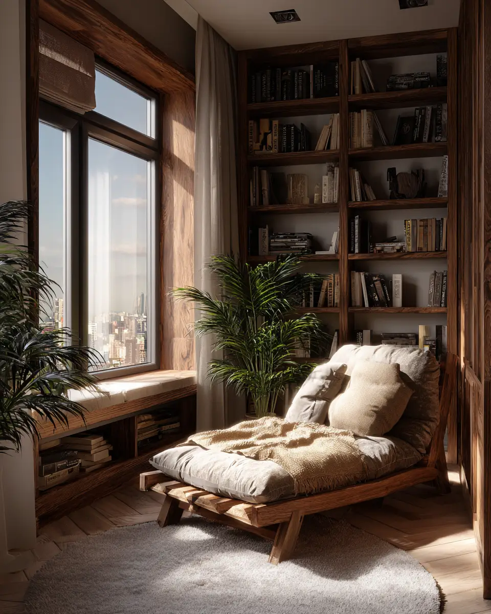 Natural Wood Industrial Bedroom Decor Ideas