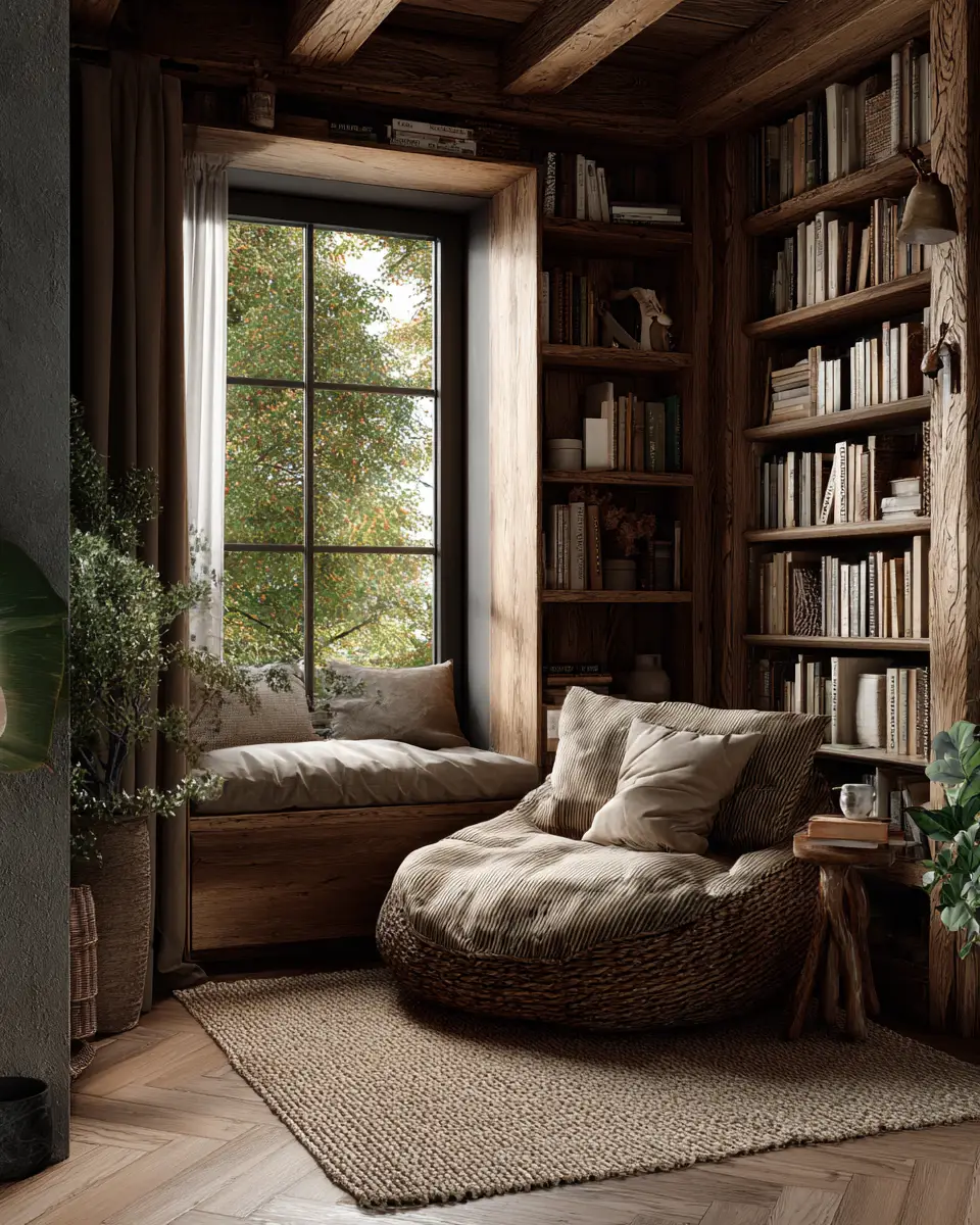 Natural Wood Industrial Bedroom Decor Ideas