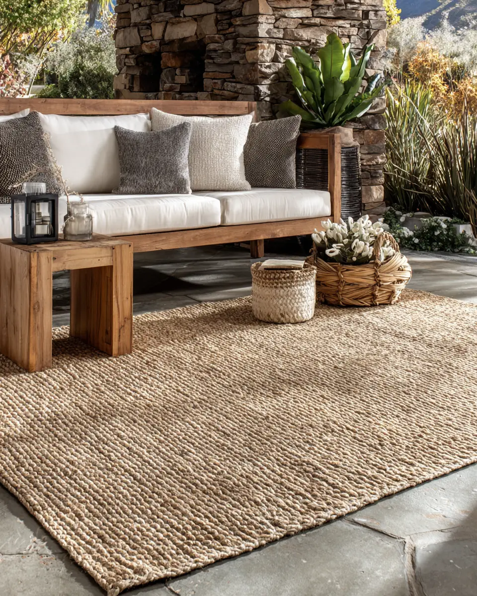 Natural Wood Industrial Patio Decor Ideas