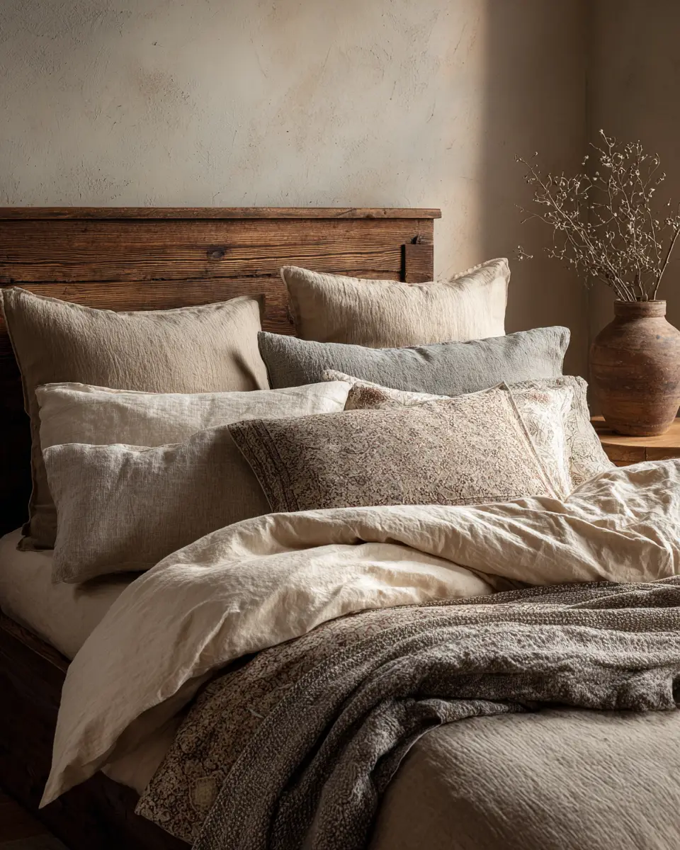 Natural Wood Japandi Bedroom Decor Ideas