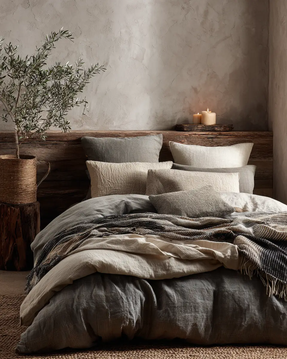 Natural Wood Japandi Bedroom Decor Ideas