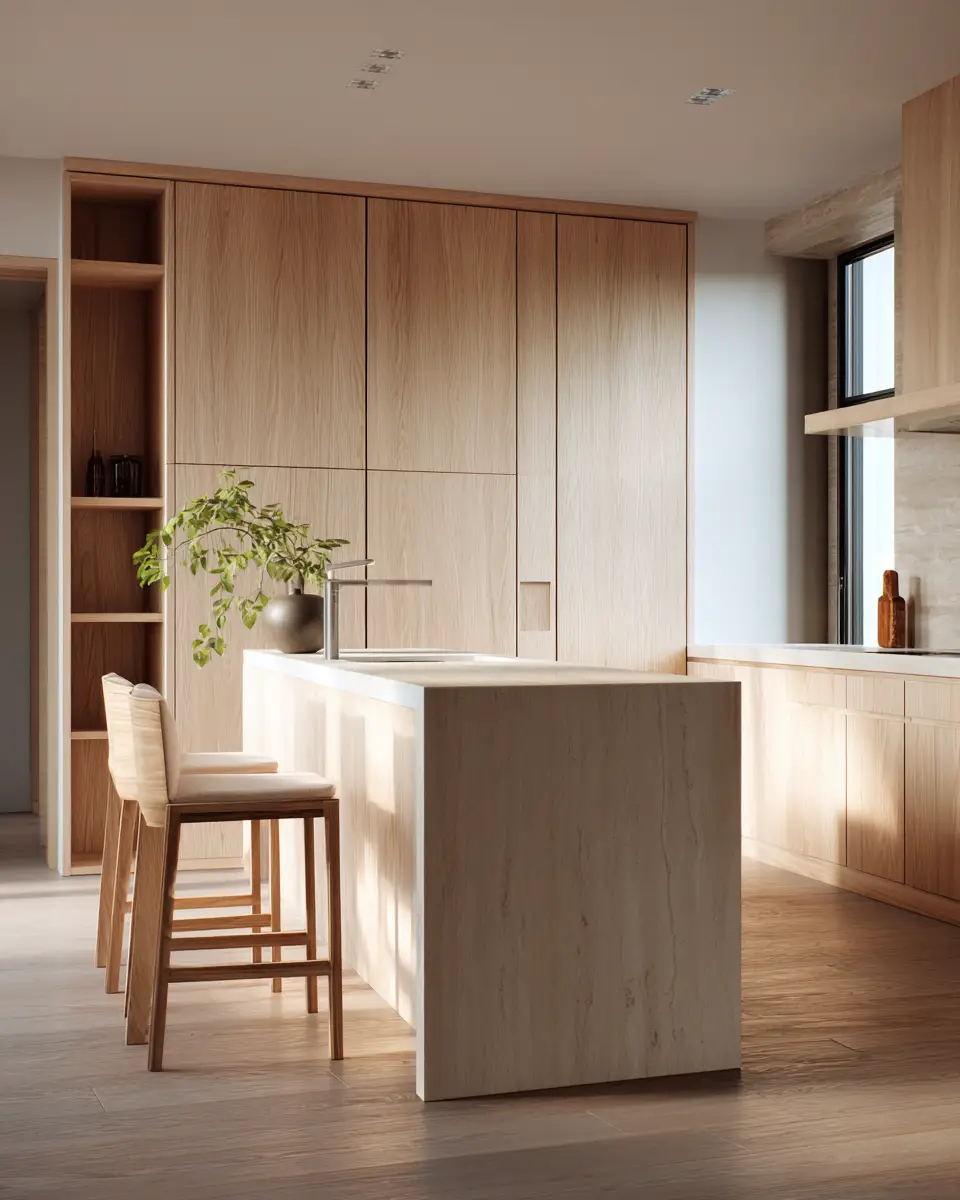 Natural Wood Kitchen Decor Ideas - Featured