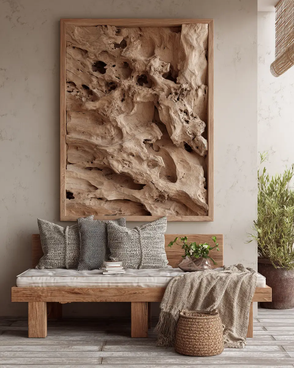 Natural Wood Minimalist Porch Decor Ideas