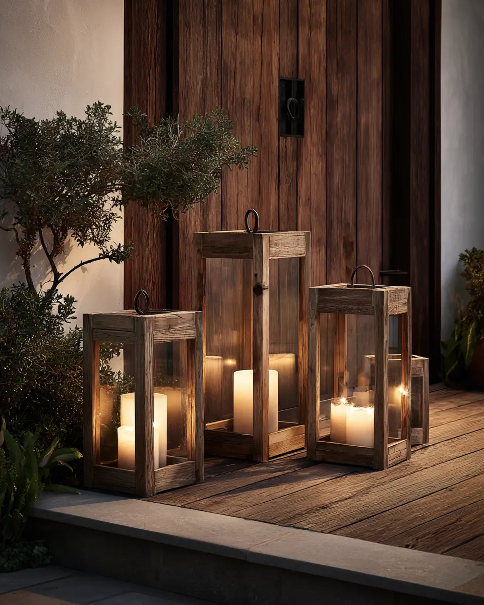 Natural Wood Minimalist Porch Decor Ideas