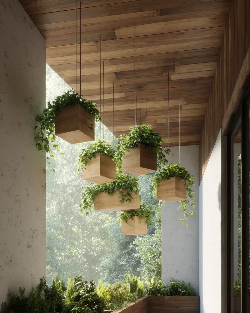 Natural Wood Minimalist Porch Decor Ideas