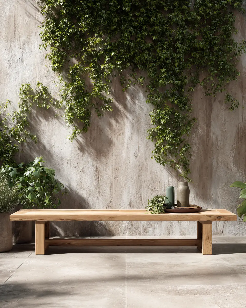 Natural Wood Minimalist Porch Decor Ideas