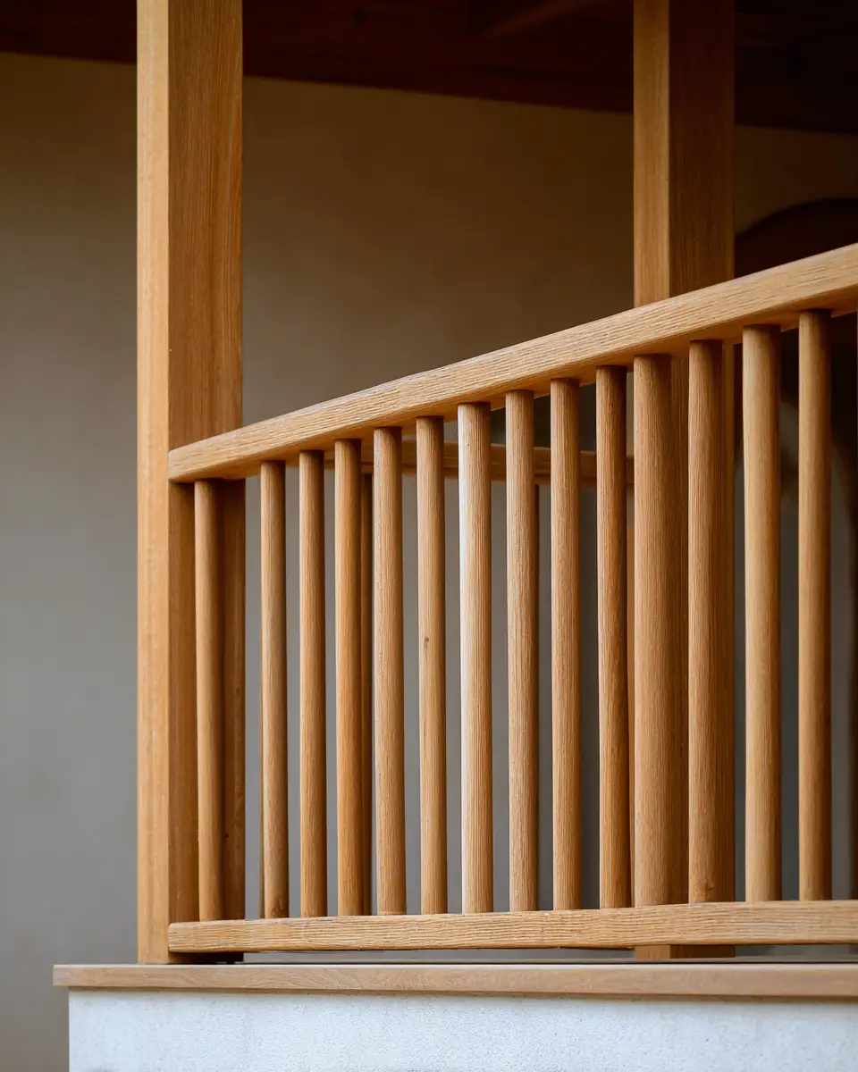 Natural Wood Minimalist Porch Decor Ideas