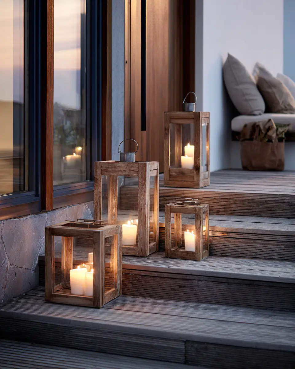 Natural Wood Minimalist Porch Decor Ideas