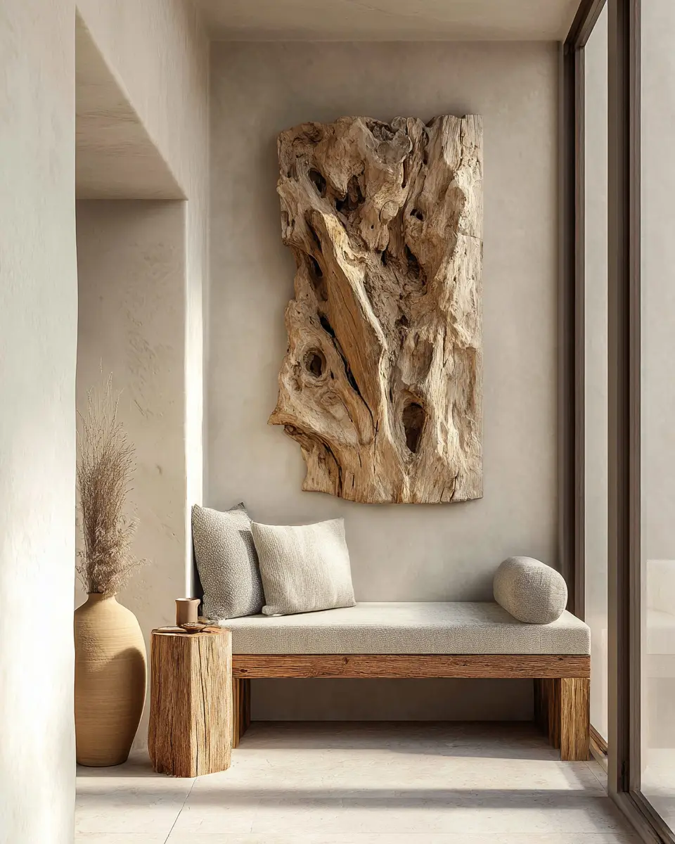 Natural Wood Minimalist Porch Decor Ideas