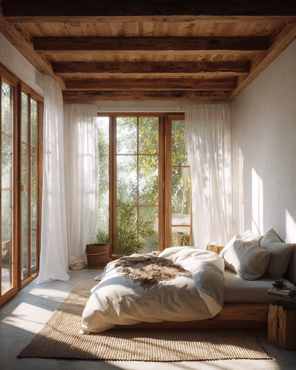 Natural Wood Scandinavian Bedroom Decor Ideas