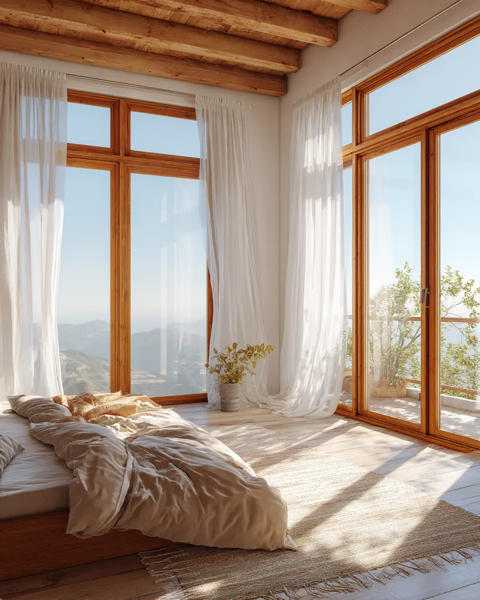 Natural Wood Scandinavian Bedroom Decor Ideas