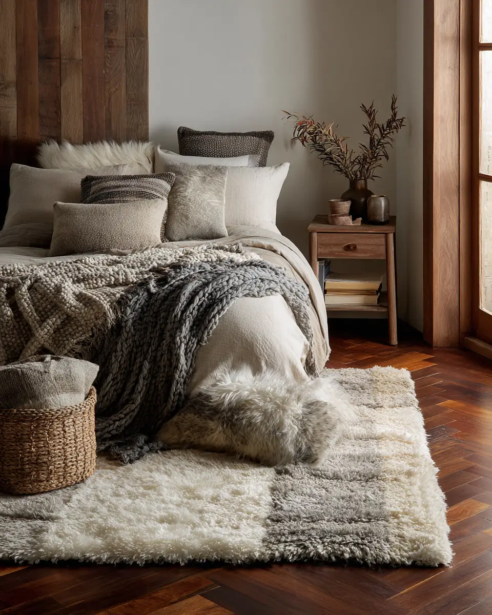 Natural Wood Scandinavian Bedroom Decor Ideas