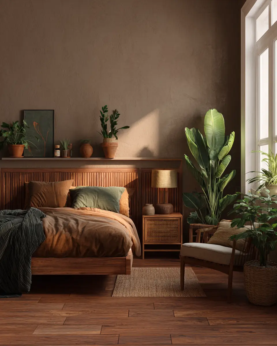 Natural Wood Scandinavian Bedroom Decor Ideas