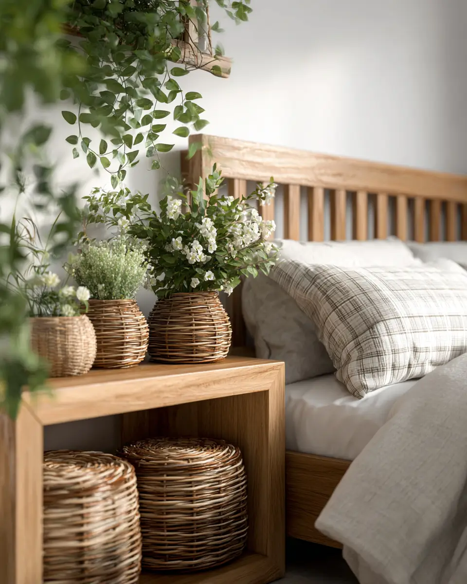 Natural Wood Scandinavian Bedroom Decor Ideas