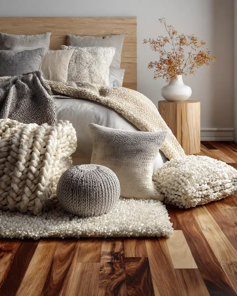 Natural Wood Scandinavian Bedroom Decor Ideas