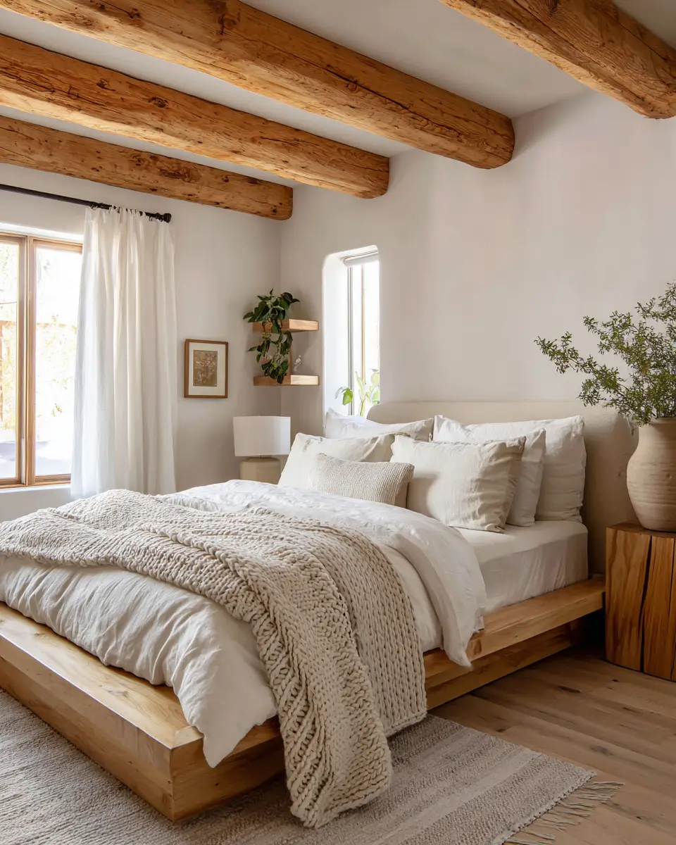 Natural Wood Scandinavian Bedroom Decor Ideas