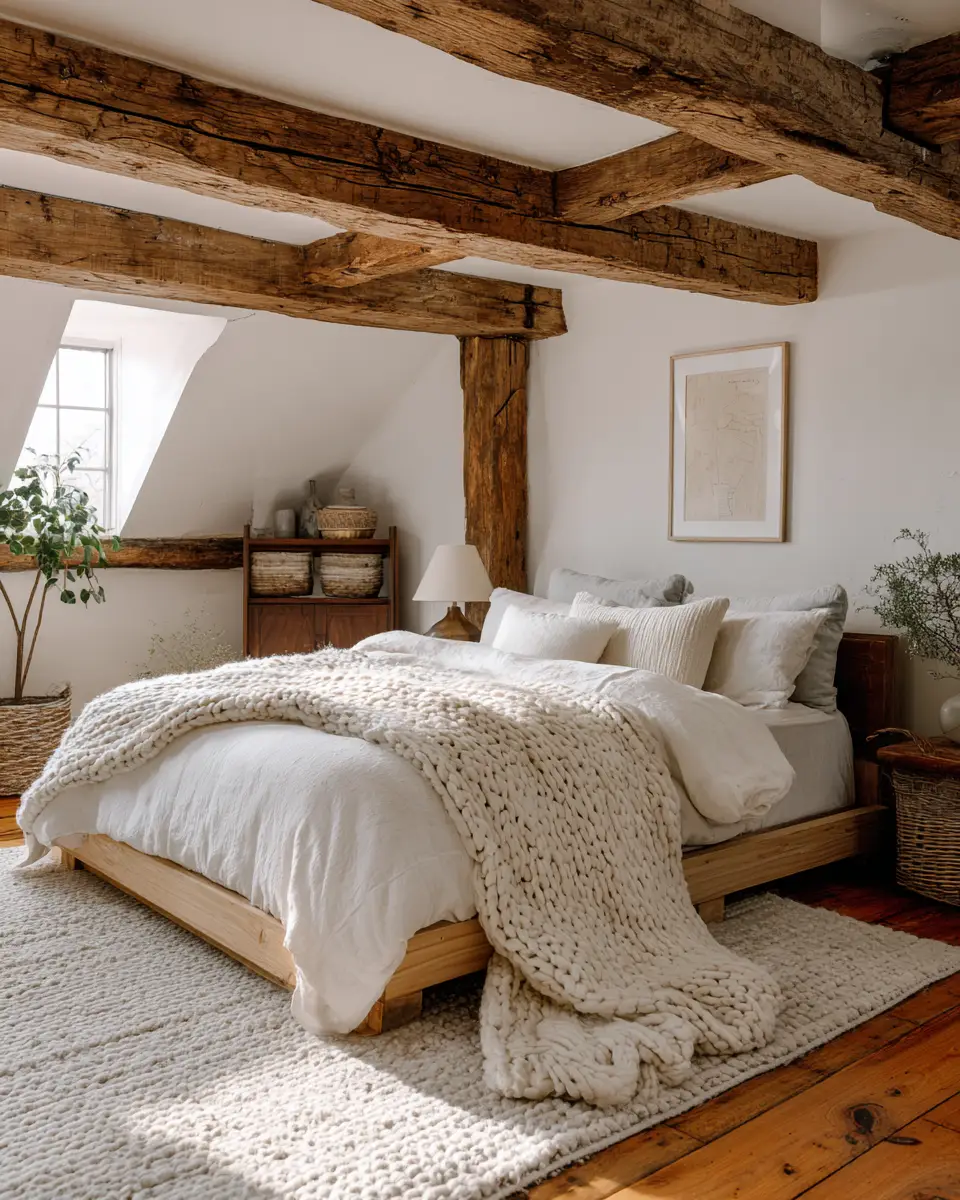 Natural Wood Scandinavian Bedroom Decor Ideas