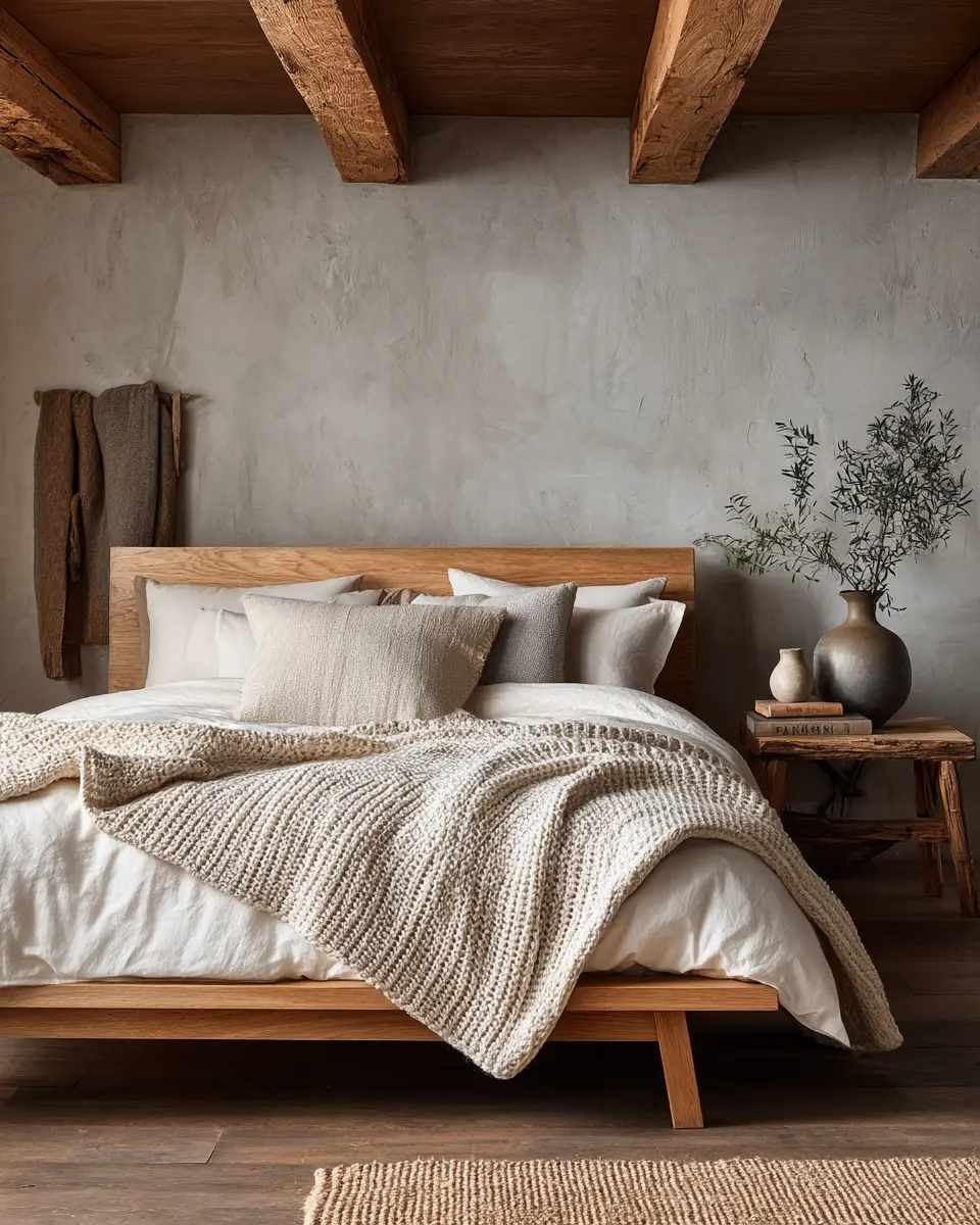 Natural Wood Scandinavian Bedroom Decor Ideas